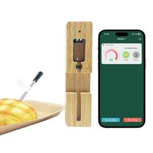 เทอร์โมมิเตอร์วัดอุณหภูมิเนื้อแบบไร้สาย Smart Probe ขายดี ระยะ 60 เมตร อ่านค่าได้รวดเร็ว รองรับแอป PROBE T รับผลิตแบบ OEM/ODM ปรับแต่งได้ - Product Image 4