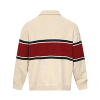 Pulls personnalisés OEM ODM, vêtements pour hommes, tricots, pull jacquard, pull d'hiver, polo rayé, pull en tricot pour hommes, fabricant