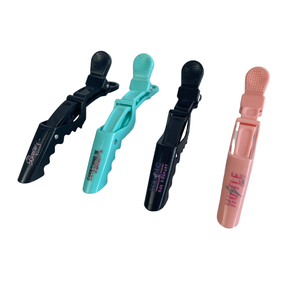 Pinzas para el pelo negras de cocodrilo para peluquería, personalizadas al por mayor MUYANG 2026 - Product Image 5