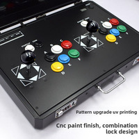 Console d'arcade portable rechargeable en métal de 22 pouces, pliable, Pandora's Box, double joystick, console rétro pour 2 joueurs, pour l'extérieur et la maison