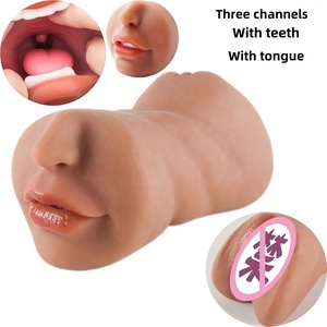 OEM Masturbateur masculin à trois canaux de simulation, avec moule de dentition inspiré d'un instrument réputé, type 'Aircraft Cup' - Product Image 2
