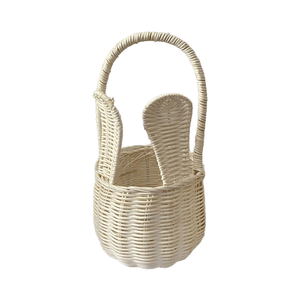 Cestas de dulces en forma de conejito personalizables de Vietnam, ratán Natural tejido a mano para aniversarios de boda, regalos de Pascua para niños - Product Image 1