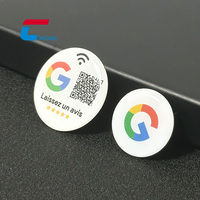Etiqueta NFC NTAG216 de 30 mm/70 mm con Resina Epoxi para Reseñas de Google, para Superficies Metálicas