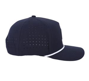 หมวกกอล์ฟแบบ 5 แผง ปักโลโก้ 3 มิติ แบบกำหนดเอง ตัดด้วยเลเซอร์ มีรูระบายอากาศ ผ้าโพลีเอสเตอร์กันน้ำ พร้อมเชือก หมวกเบสบอล - Product Image 2