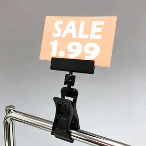 קליפס תצוגה למדף תיל סיטונאי OEM לחנות מכולת, כרטיסי תווית A5 - Product Image 4