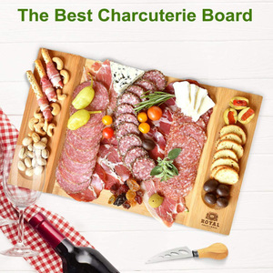 Plateaux en bois, assiettes en bambou, planches à fromage, plateaux de service, couleur unie, usage général - Product Image 3