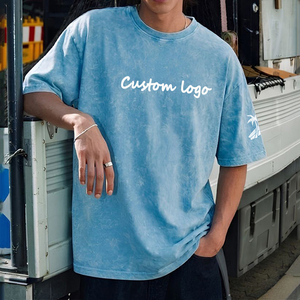 Camiseta de hombre de alta calidad con cuello redondo, estilo retro, estampado playero, holgada, personalizada, 100% algodón premium, camiseta de verano para hombre - Product Image 1