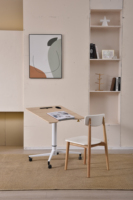 Tiroirs en gros de haute qualité en bois naturel salle d'étude moderne Durable pratique bureau d'étude réglable