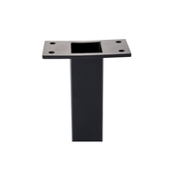 HIMOWAY Garde-corps moderne noir mat à câbles, avec poteau central compact en acier inoxydable, pour escalier et terrasse, design balustrade