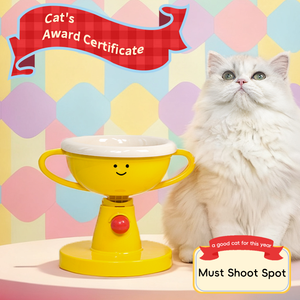 وعاء طعام للحيوانات الأليفة قابل للتعديل مع حامل مضاد للانزلاق، مستلزمات تغذية صحية ومريحة للكلاب والقطط - Product Image 4