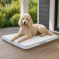 Coussin pour chien de matin pour porche couvert avec structure de soutien superposée de 8 cm ou 11 cm, coussin d'extérieur pour animaux de compagnie pour chiens de taille moyenne