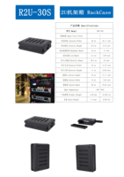 Boîtier de rack peu profond 2U 19 pouces en polypropylène BX PP-XR2U-30S pour équipement DJ/éclairage - Protection robuste personnalisable OEM/ODM