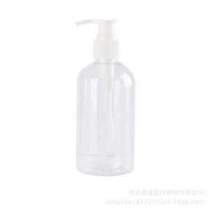 Pet Transparent <b>Pump</b> <b>Dispenser</b> <b>Bottle</b> 200Ml 250Ml 500Ml With Duckbill Spout For Gel Lotion - Product Image 5
