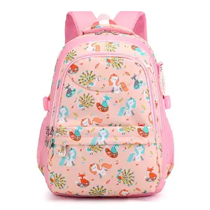 Großhandel Mädchen Studenten Bookbags Wasserdichte leichte Cartoon Blumen druck Schüler Kinder Rucksack Primary Children School bags