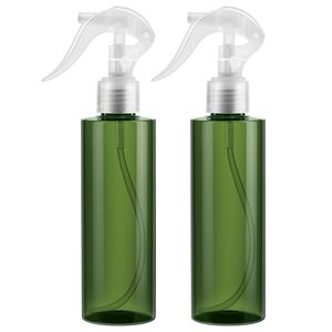 <b>200ml</b> 250ml 500ml Transparent PET Mist Fine <b>Bottle</b> with Black Pump Sprayer Screen Printed Beauty Packaging - Product Image 1