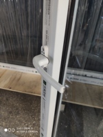 Impacts des ouragans UPVC profil à battants ouverture double vitrage pvc porte avec écran