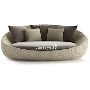 Chaise longue d'extérieur ronde pour les <span class=keywords><strong>vacances</strong></span>, lit de jour, lit de <span class=keywords><strong>soleil</strong></span>, plage - Product Image 1