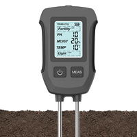 Testeur de sol 5-en-1 N13 avec double aiguille, humidimètre haute précision, testeur d'humidité, de pH, de fertilité et de luminosité, OEM