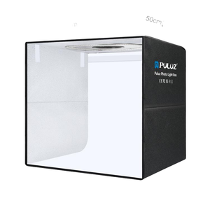 Prix de gros PULUZ 50cm PVC Pliable Portable <span class=keywords><strong>Ring</strong></span> <span class=keywords><strong>Light</strong></span> PD30W Charge Rapide Type-C Boîte de Prise de Vue Studio - Product Image 1