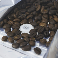 Sacs à café à fond plat de 250g, 500g, 1kg, sacs à café vides personnalisés, sacs d'emballage pour grains de café imprimés