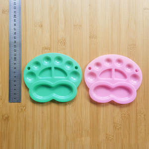 Bview Art Venta caliente 4 colores 13,5*11,5 CM bandeja de pigmento de paleta de rana pequeña colorida para pintura al óleo de acuarela acrílica - Product Image 3