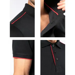 Polo con detalles en contraste, merchandising personalizado - Product Image 2