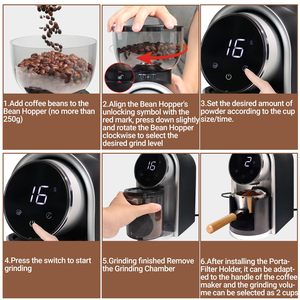 เครื่องบดเมล็ดกาแฟระดับมืออาชีพ 220V เครื่องบดกาแฟเชิงพาณิชย์สำหรับใช้ในบ้าน เครื่องบดกาแฟเอสเพรสโซเชิงพาณิชย์ - Product Image 4
