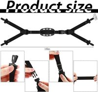 HBC Universal Hard Hat Chin Strap con Chin Cup Ajuste multipunto Correa elástica negra Forma de Y para casco de bicicleta de construcción