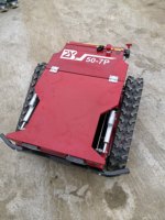 Tondeuse à gazon télécommandée à essence ZYB 7HP, largeur de coupe 50 cm, hauteur de coupe réglable 150 cm