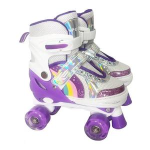 Patins à roulettes <span class=keywords><strong>quad</strong></span> pour enfants Ruidongle, roues lumineuses réglables, débutant, soutien extérieur, PVC double, design durable - Product Image 4