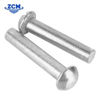 Rivets en aluminium légers à tête ronde, fabrication directe usine, pour l'électronique, l'automobile, l'aéronautique et la quincaillerie de tôlerie