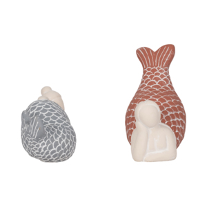 Statuette di Sirena, Scultura Decorativa, Ornamento per Arredamento Costiero, per Bagno, Ufficio, Soggiorno - Product Image 3