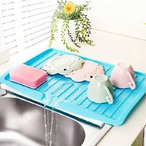 Sink Bowl Cup Dishes Plastic Drain Tray Cutlery Water Filter Plate Storage Shelving Drain Board