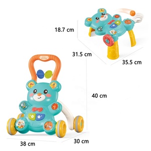 Bao Han <span class=keywords><strong>Trotteur</strong></span> musical éducatif 2-en-1 en plastique à motif de dessin animé pour bébé, vente en gros - Product Image 3