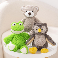 Vente en gros super doux PP coton nouveau bébé mignon animaux en peluche mouton ours grenouille agneau lapin vache couette en vrac peluche brodée