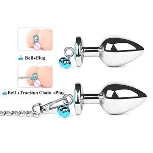 Cloches <span class=keywords><strong>Plug</strong></span> <span class=keywords><strong>Anal</strong></span> avec <span class=keywords><strong>laisse</strong></span> jouets pour adultes godemichet <span class=keywords><strong>Anal</strong></span> en métal jouets sexuels en alliage d'aluminium pour hommes et femmes Juguetes Sexuales - Product Image 5