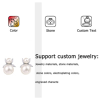Magnifiques boucles d'oreilles en argent sterling 925 pour femmes, styles de boucles d'oreilles créoles tendance avec zircon cubique et perles brillantes