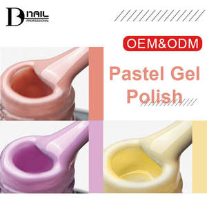 Vernis Gel <span class=keywords><strong>Pastel</strong></span> BD Personnalisé Sans HEMA Couleurs <span class=keywords><strong>Pastel</strong></span> Fournitures Professionnelles pour Ongles Échantillons Gratuits Soak Off UV Macaron - Product Image 1