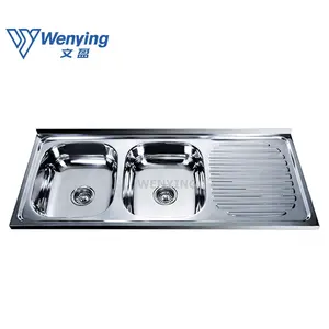 洗碗预制厨房水槽价格不锈钢双碗矩形现代0.5 ~ 0.8毫米