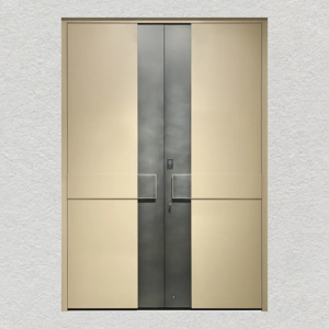 Tùy chỉnh thiết kế hiện đại nhập cảnh cửa an ninh nhôm phía trước cho khách sạn biệt thự thép mạ kẽm bọc thép cho ứng dụng bên ngoài - Product Image 6