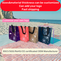 Bolsas de Regalo de Fábrica OEM, Bolsas de Compras Tejidas de PP Laminado Reciclado Ecológicas Personalizadas, Reutilizables para Mujer