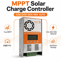 Contrôleur de charge solaire 48V 60A MPPT, chargeur hybride, système solaire, contrôleur de charge solaire MPPT