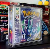 Boîte de présentation personnalisée en acrylique HD pour Nintendo/Game Boy Series, protection avancée pour jeux avec couvercle coulissant