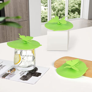 OEM ODM Cute Cartoon <b>Style</b> Eco-Friendly Leak-Proof Dustproof Butterfly <b>Head</b> Cup Lid Sealed Silicone Cover for Giveaways - Product Image 5