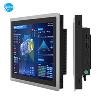 Moniteur industriel tactile capacitif HUILAN 12,1 pouces haute luminosité 1024x768 IPS en alliage d'aluminium IP65 avec verre frontal de 3 mm en stock