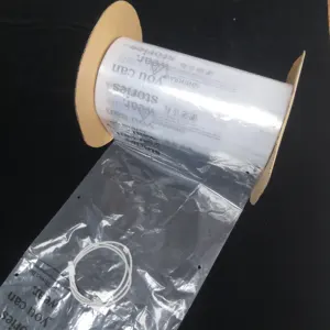 Máquina de fabricación de bolsas automáticas preabiertas perforadas plegadas en abanico de plástico en caja o rollo Bolsas preabiertas transparentes en un rollo de bolsas