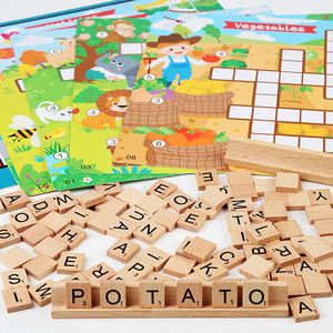 Vente chaude Enfants Magnétisme Mots Croisés Puzzle Conseil Correspondant Alphabet Mot Anglais Mot Orthographe Jeu Pour enfants unisexe CE CPC - Product Image 4