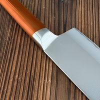 Couteau de cuisine pour femme, couteau de chef en acier inoxydable, 7,5 pouces, outil de découpe et de hachage de la viande