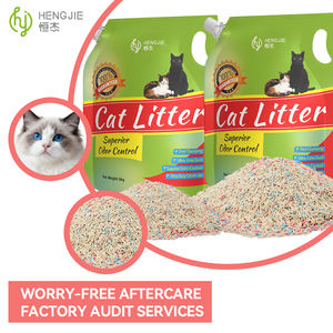Prix de gros usine Litière <span class=keywords><strong>pour</strong></span> <span class=keywords><strong>chat</strong></span> biodégradable, écologique, facile à nettoyer, jetable dans les toilettes, faible teneur en poussière, hautement absorbante, mélange de sable, tofu et bentonite - Product Image 3