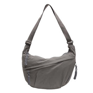 Bolso Tote de Lona Estilo Japonés de Alta Gama, Otoño 2024, Gran Capacidad, Simple, Combinable con Todo, de Hombro o Axila, Abierto - Product Image 2
